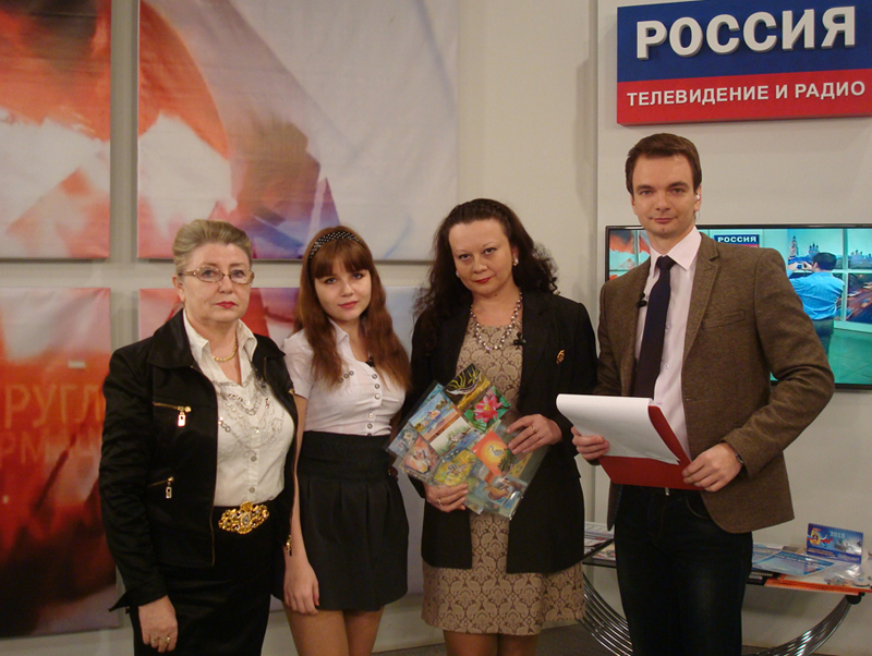 мы с ведущим на тв